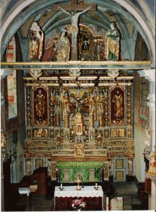 Chapelle de Peisey Nancroix - maître-autel (Savoie)