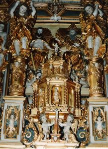 Chapelle de Peisey Nancroix - maître-autel (Savoie)